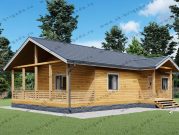 Каркасный дом 8х12 с террасой