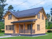 Зимний каркасный дом 7х9 с тамбуром