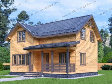 Зимний каркасный дом 7х9 с тамбуром