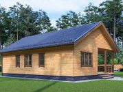 одноэтажные дома из бруса 8 на 12