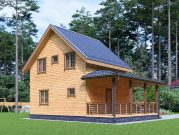 Дом 7х7 с террасой