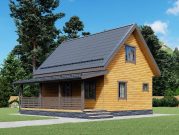 Дом из бруса 6х8 с мансардой