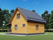 Дом из бруса 6х8 с мансардой