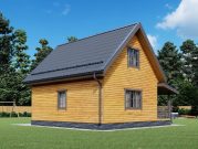 Дом из бруса 6х8 с мансардой