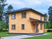 Шикарный дом из бруса 8,5х9 в 2 этажа