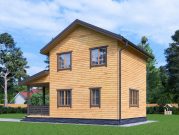 Двухэтажный дом 6 на 6 из бруса