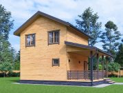 Проект двухэтажного дома 6х6