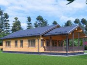 Одноэтажный дом 11 на 12