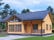 Одноэтажный дом из бруса 8 на 11