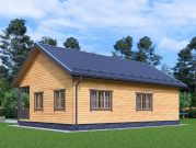 Проект одноэтажного дома 8 на 11