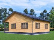 дом 9х10 с 2 спальнями