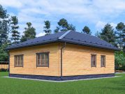 одноэтажный дом 9х10 с 2 спальнями