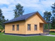 одноэтажный дом 9 на 10 с 2 спальнями