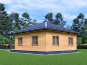 Проект одноэтажного дома 8 на 8