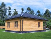 Проект одноэтажного дома 8х8