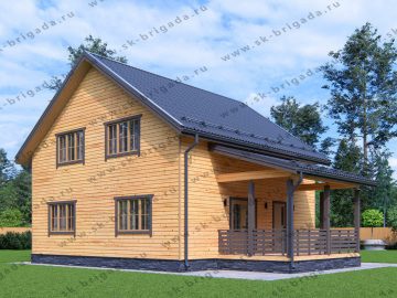 Каркасный дом 9х9 со вторым светом