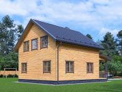 Двухэтажный проект дома 8х10