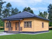 Одноэтажный дом 9х10 из профилированного бруса