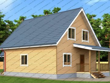 Дом из бруса "Брусина"