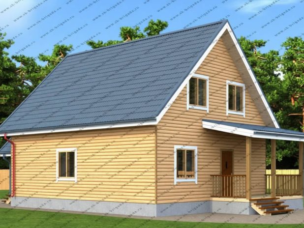 Дом из бруса «Брусина» под ключ