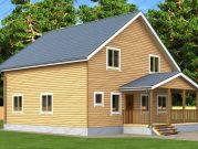 Двухэтажный сруб 10х10 из бруса