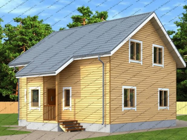 Проект дом из бруса «Аврора» под ключ