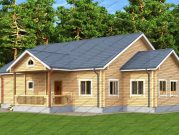 Одноэтажный дом из бруса "Премьер"