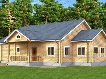 Одноэтажный дом из бруса "Премьер"