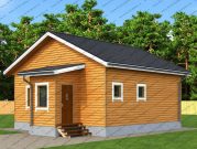 Одноэтажный дома из бруса "Лада"