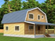 Комфортный дом из бруса 9х12