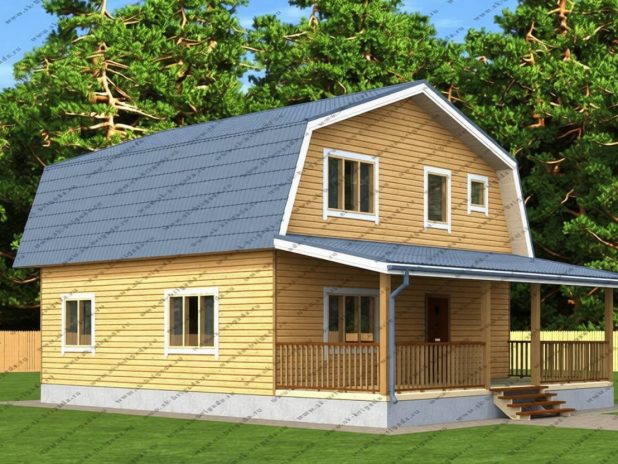 Проект дома из бруса «Комфорт» под ключ