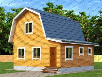 Проект дома 7х8 с верандой и котельной