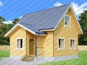 Садовый домик из бруса с туалетом и душем