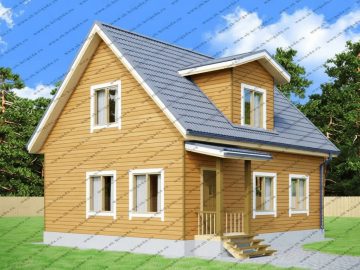 Дом из бруса 7 на 9 с кукушкой