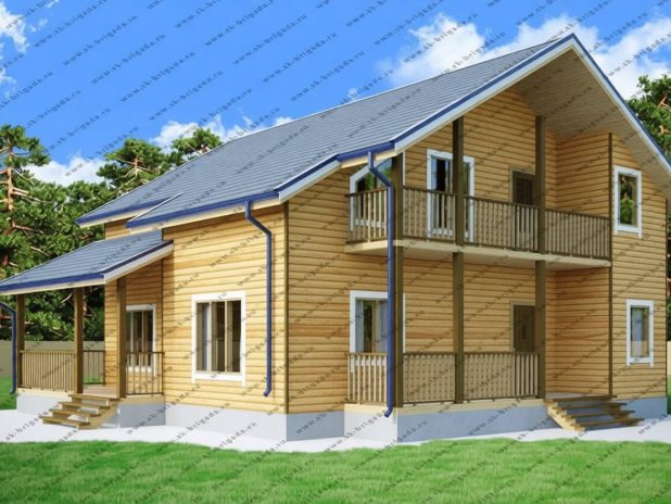 Проект дома 11х12 с высокой мансардой под ключ