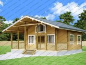 Одноэтажный дом из бруса 8,5 на 8,5