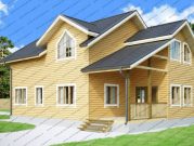 Проект двухэтажного дома 8 на 13 из бруса