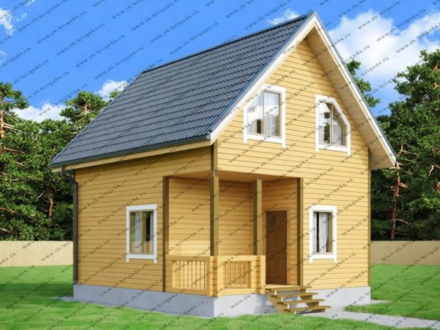 Дом из профилированного бруса 6х7 под ключ