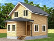 Дом 6 на 8,5 с 3 спальнями