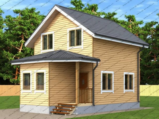 Дом 6 на 8,5 с 3 спальнями под ключ