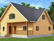 Дом из бруса 10х12 с мансардой