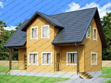 Дачный дом с душем и туалетом