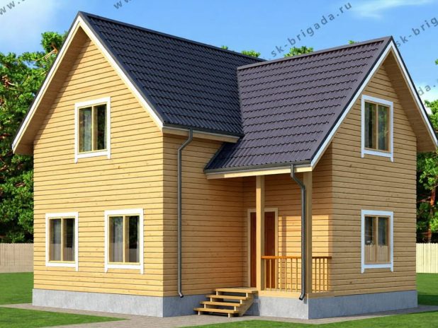 Проект дома 9 на 9 с котельной под ключ