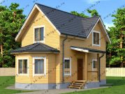 Дачный дом из бруса 6х8