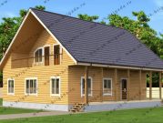 Двухэтажный дом 10 на 13 из бруса