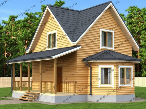 Деревянный дом 6х7 под ключ