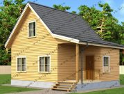 Дом 6х8 из бруса с печкой