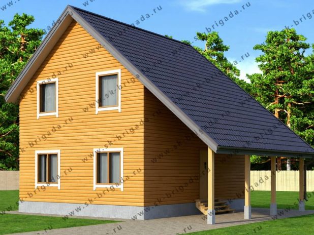 Дом из квадратного бруса под ключ