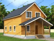 Двухэтажный дом 6 на 12 из бруса