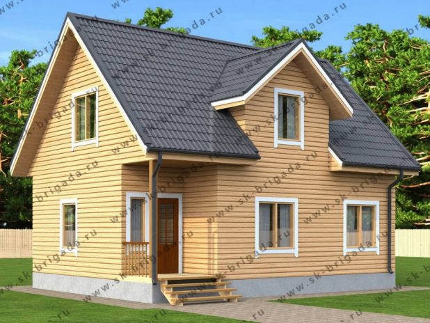 Проект дома из бруса «Семейный» под ключ